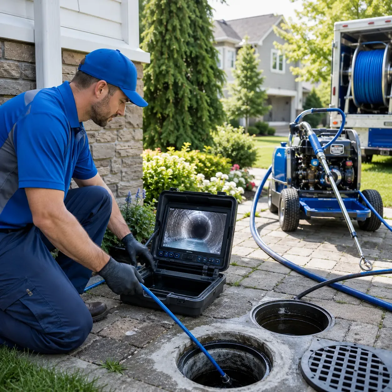 Outdoor drain cleaning professionals serving New Straitsville, OH